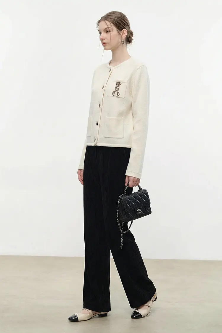 Women's Cropped Cardigan Sweater